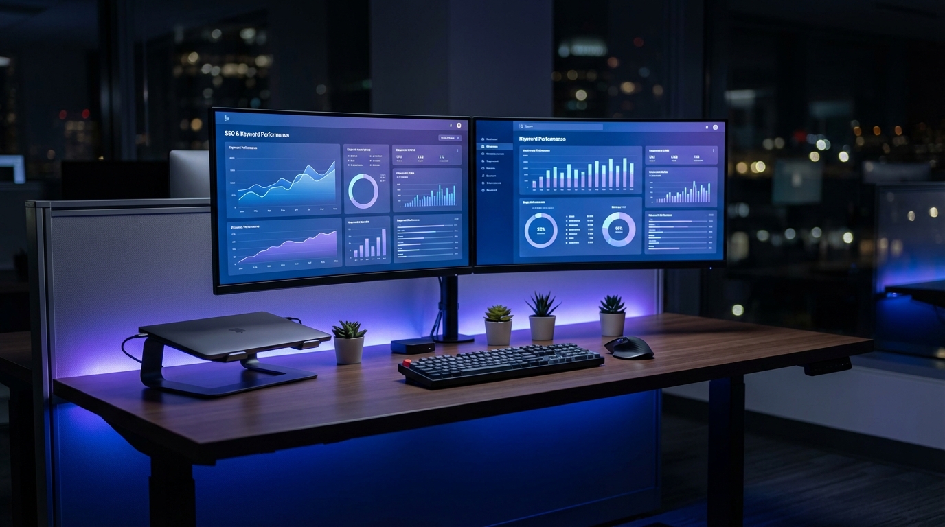 Google Ads campaign strategy workspace