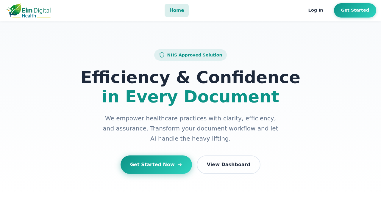 Elm Digital Health — Healthcare SaaS