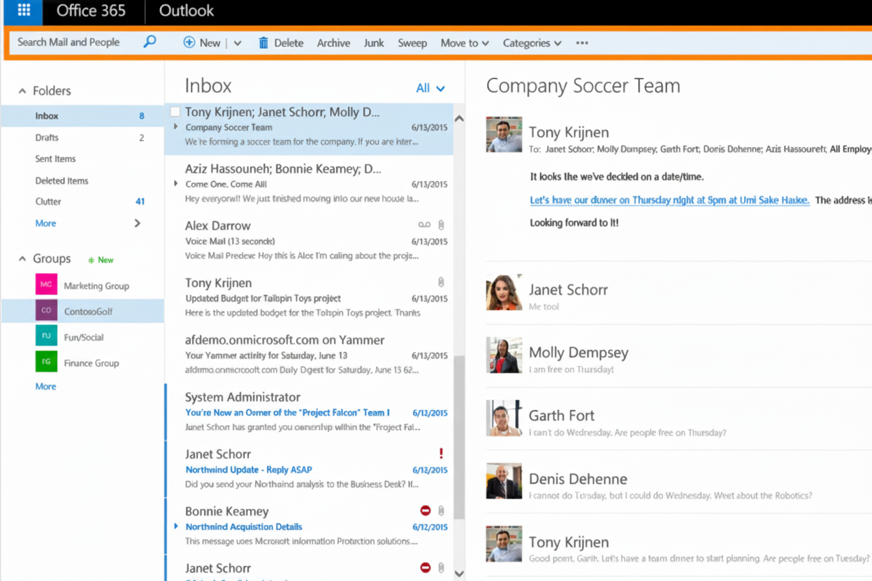 Office 365 Dashboard