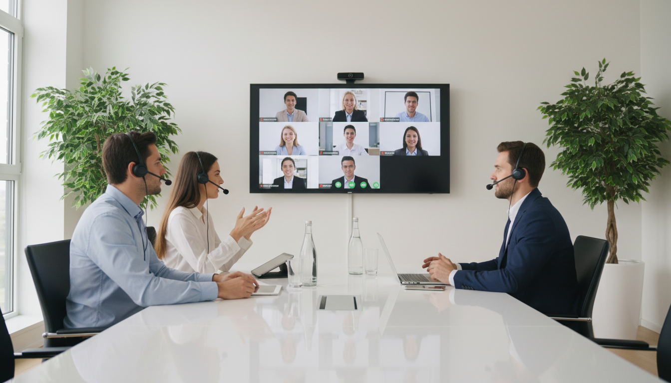 VoIP phone system London — engineer configuring a business phone system
