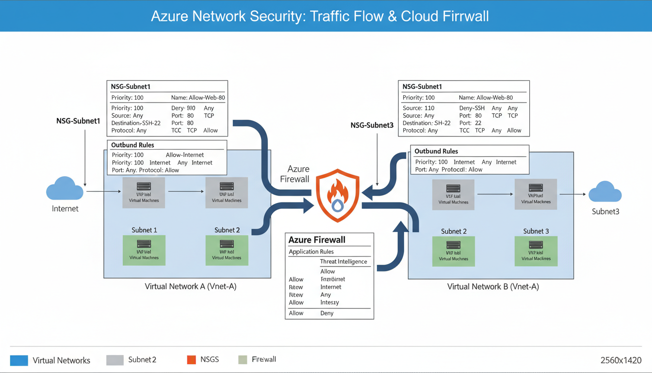 Azure Network Security Groups: Controlling Traffic Flow