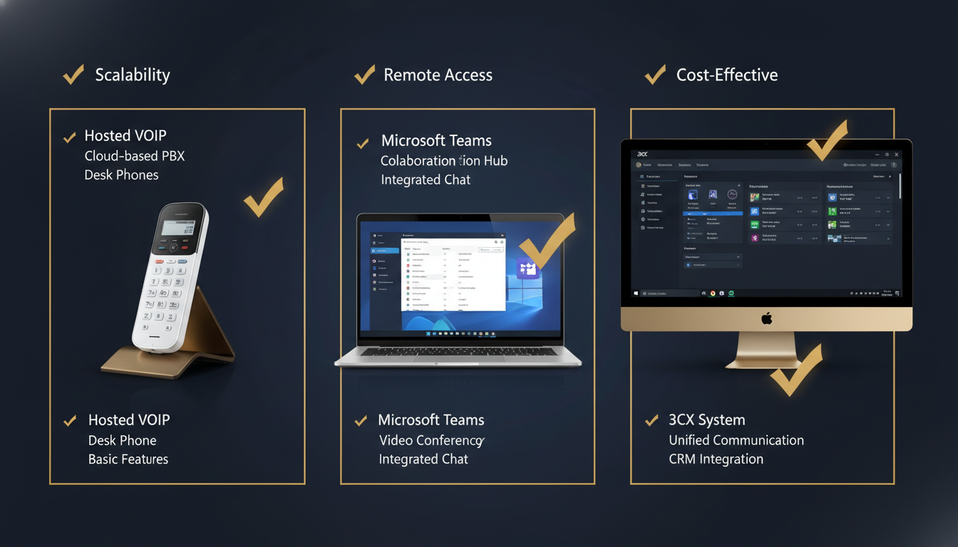 Hosted VoIP vs Microsoft Teams vs 3CX: Phone System Comparison