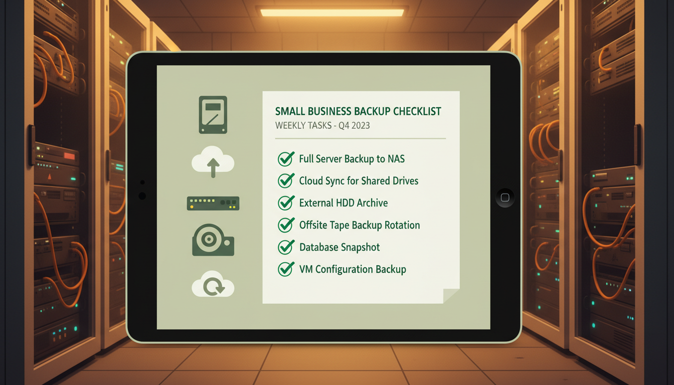 The Complete Backup Checklist for Small Businesses