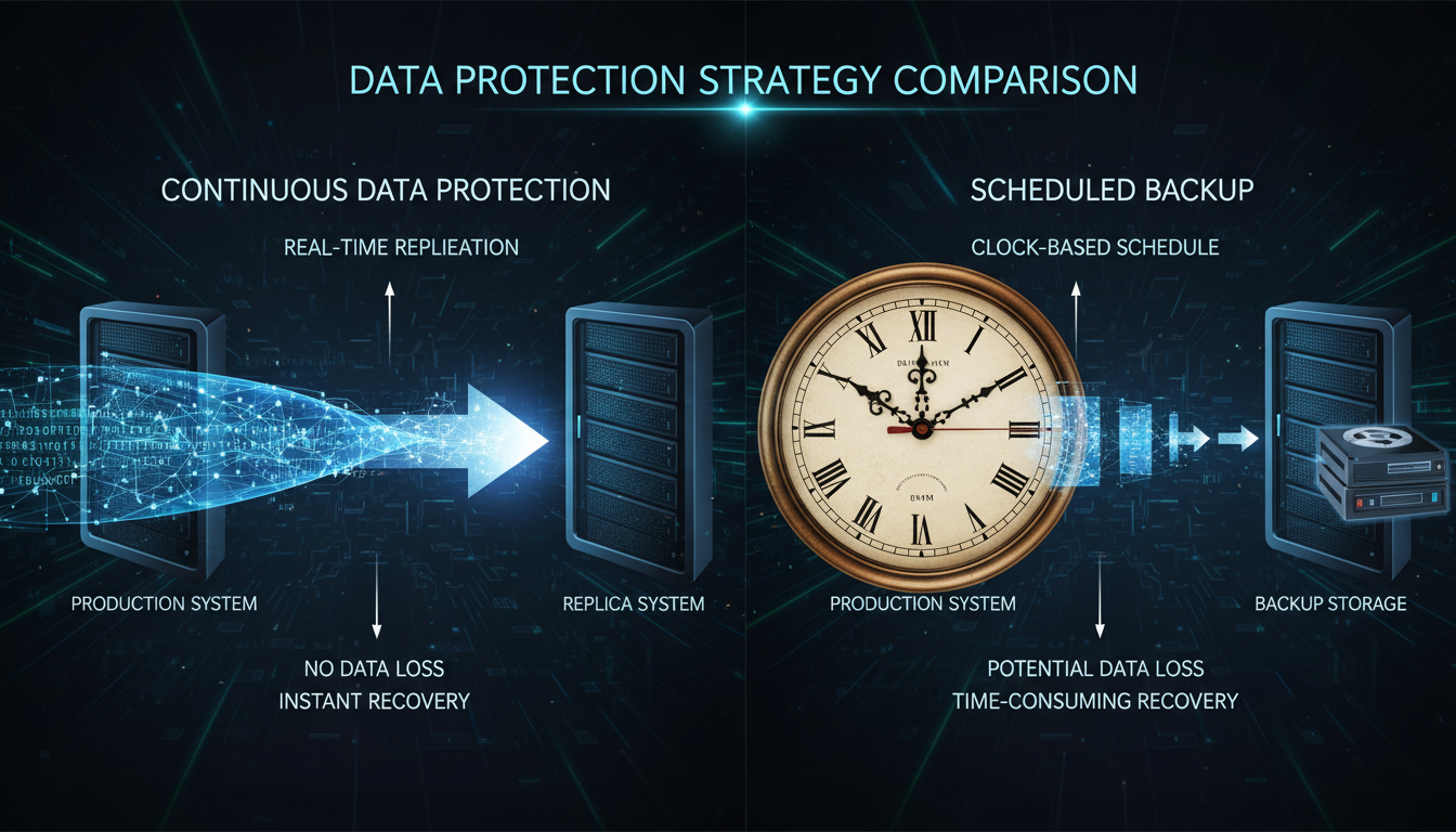 Continuous Data Protection vs Scheduled Backups