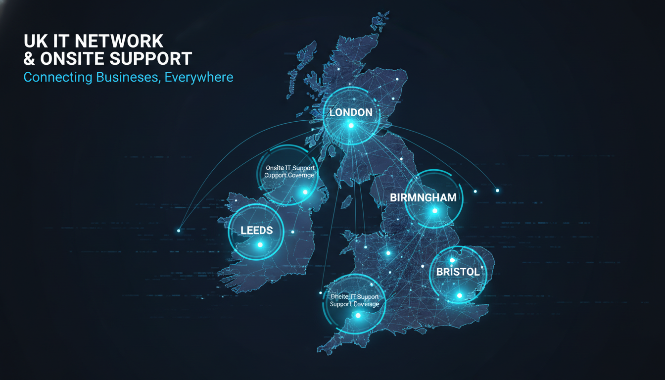 Onsite IT Support in London, Manchester, Birmingham & Beyond