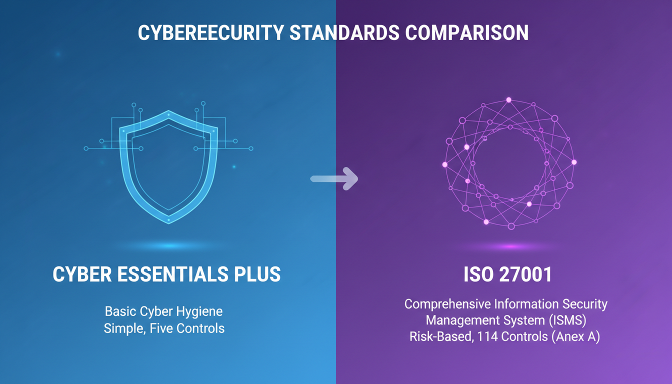 Cyber Essentials Plus vs ISO 27001: Understanding the Difference