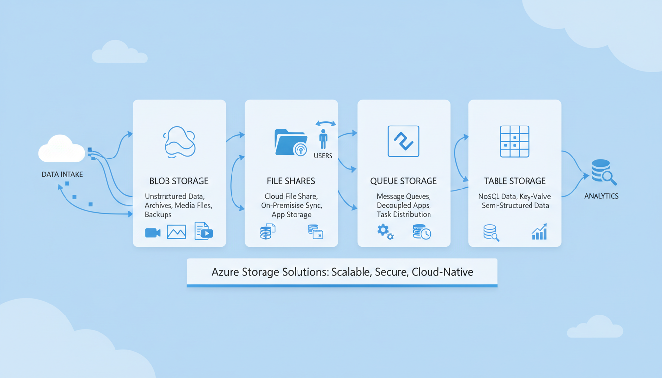 Azure Storage Options Explained: Blobs, Files, Queues, and Tables