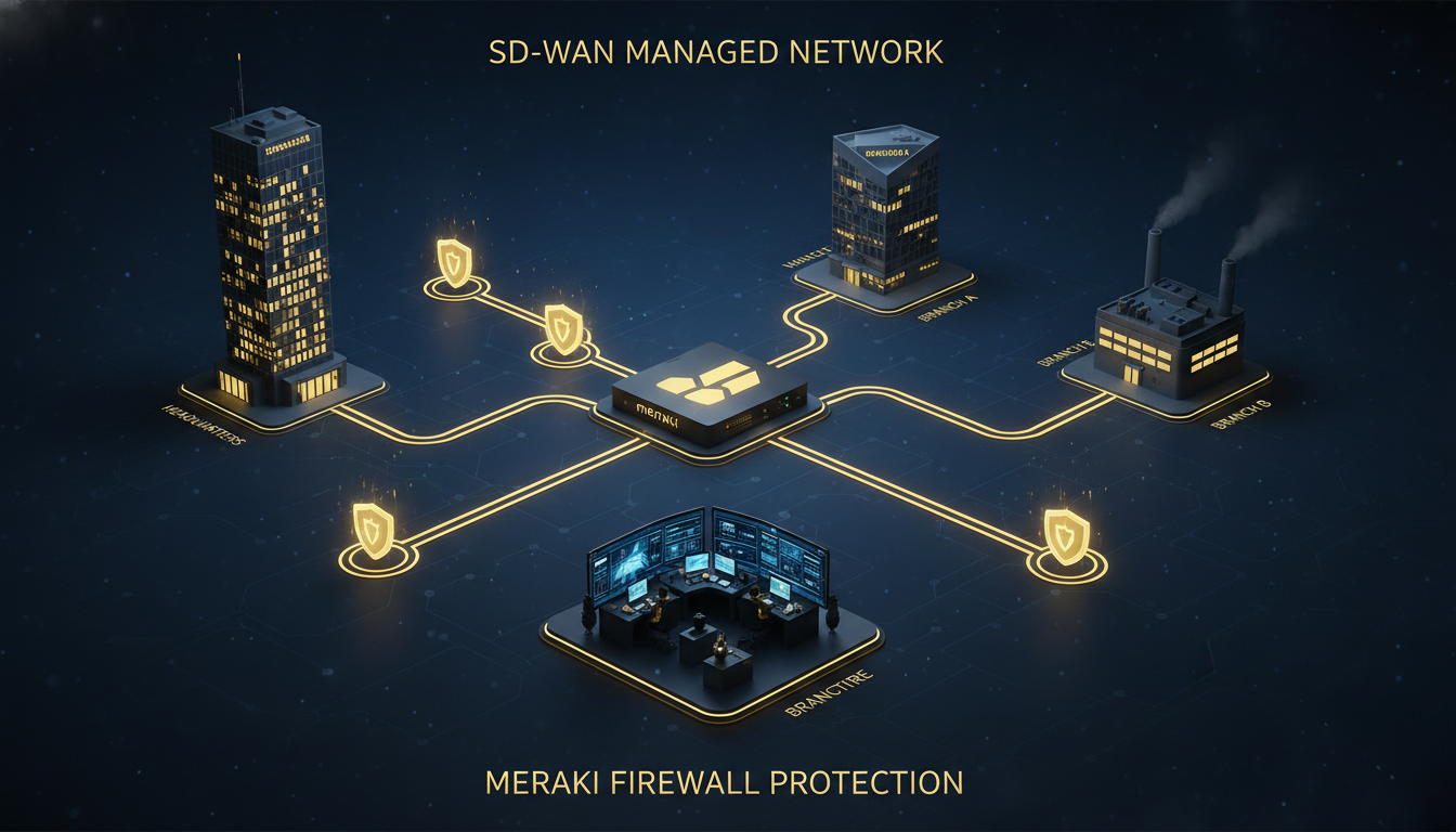 SD-WAN, Managed Network Services & Meraki Firewalls in the UK