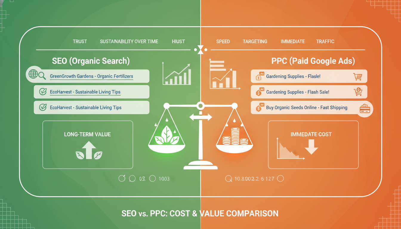 SEO vs PPC: When to Use Organic Search vs Paid Advertising