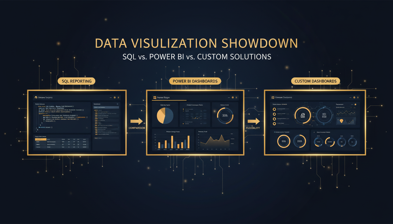 SQL Reporting vs Power BI vs Custom Dashboards: Which Is Best?