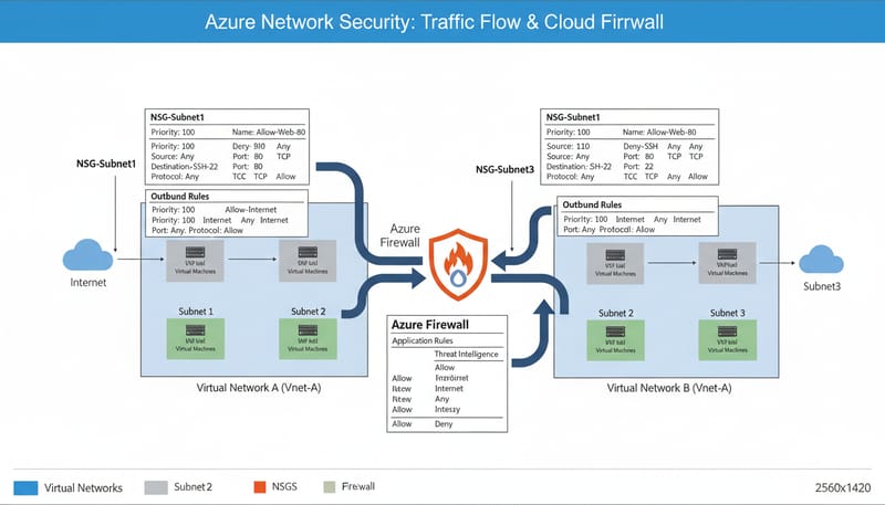Azure Network Security Groups: Controlling Traffic Flow