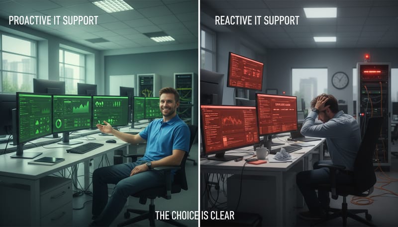 Proactive vs Reactive IT Support