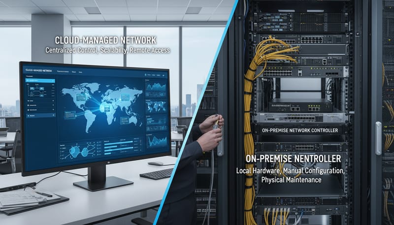 Cloud-Managed vs On-Premise Network Controllers