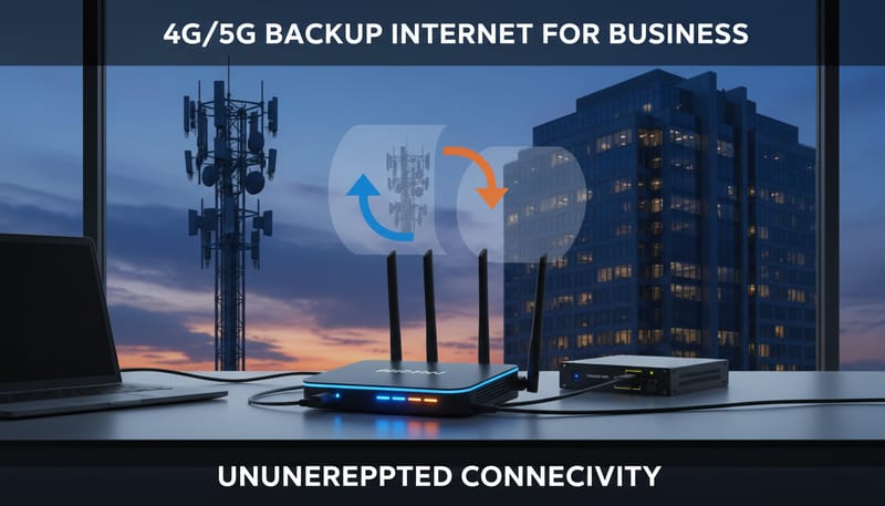 How to Set Up a 4G/5G Backup Internet Connection for Business