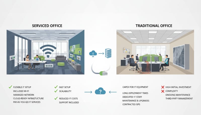 IT Checklist for Moving to a Serviced Office vs Traditional Lease